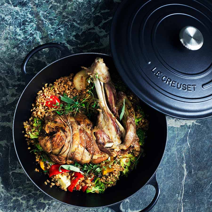 Le Creuset Støpejernsgryte 6,7L/28cm Matte Black