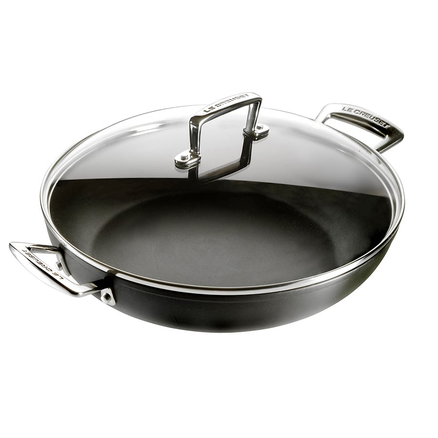 Le Creuset Toughened Sautegryte 30cm m/glasslokk Non-Stick