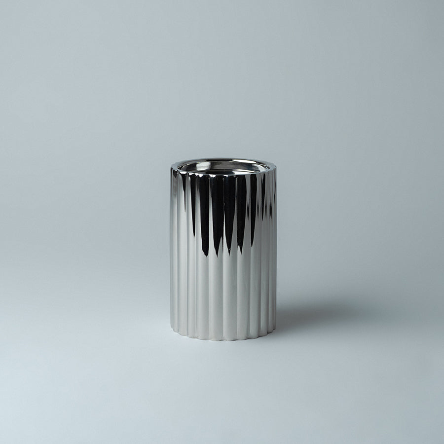 Løve Vinje Telysholder Rustfritt Stål 14cm Sølv