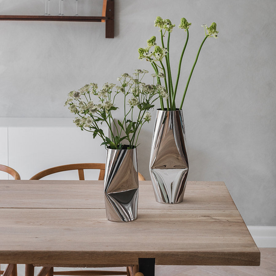 Løve Vinje Vase Rustfritt Stål 24,5cm Sølv
