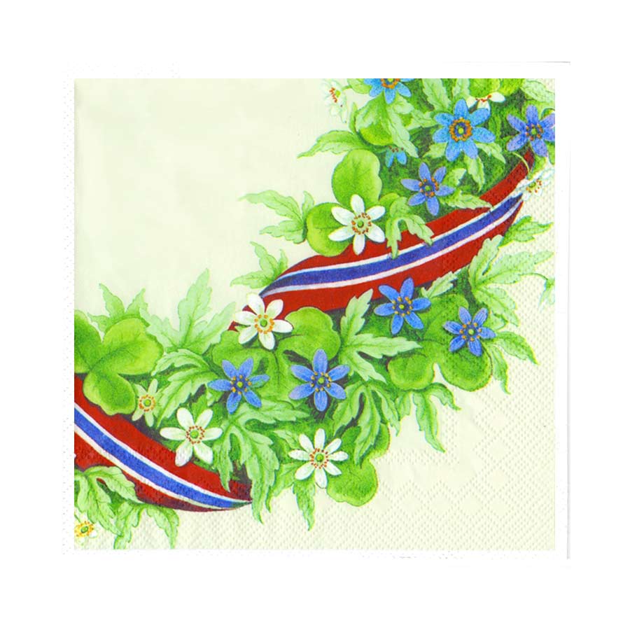 Lunsj Servietter 17. Mai 33x33cm Krem