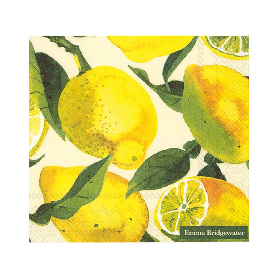 Lunsj Servietter Sitron 33x33cm