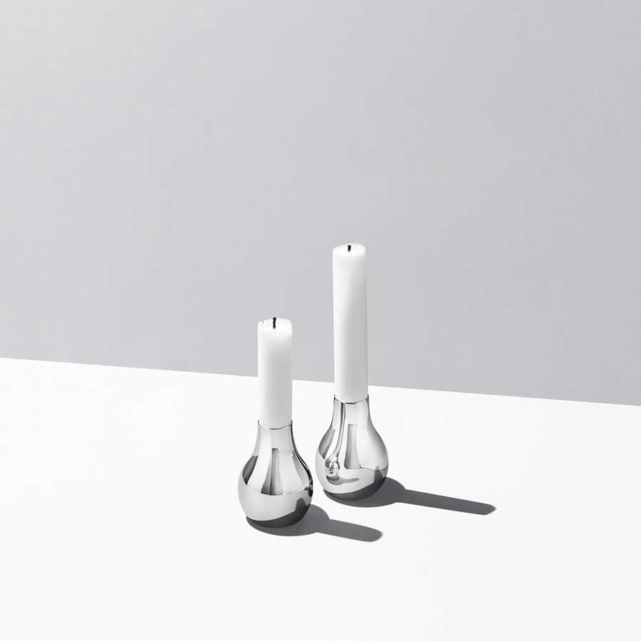 Georg Jensen Cafu Lysestake 55x76mm Stål 2stk