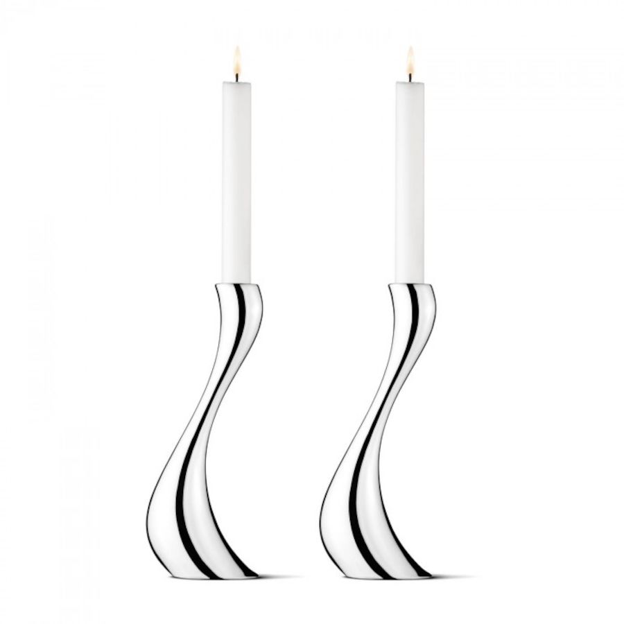 Georg Jensen Cobra Lysestake 24cm 2pk