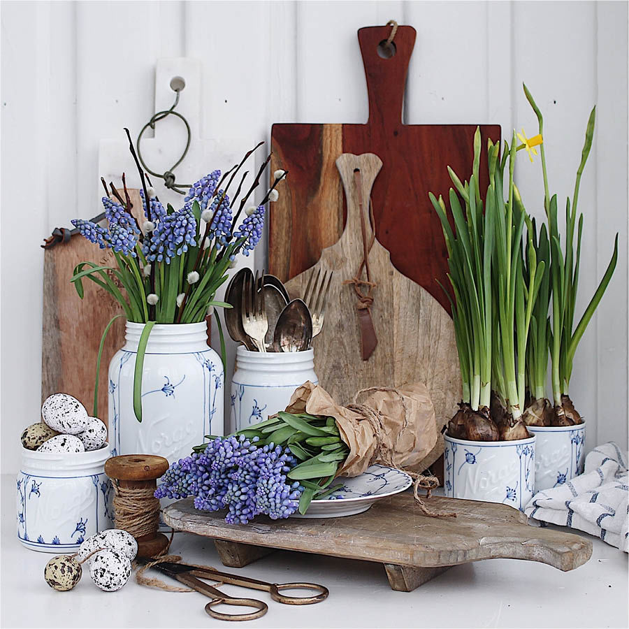 Norgesglasset Bogstad Stråmønster Lyslykt Porselen