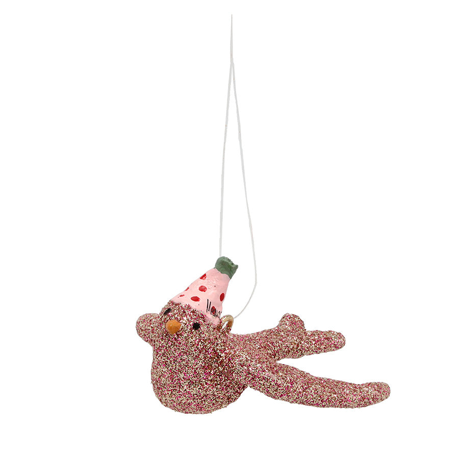 Medusa Copenhagen Juletrepynt Due Jente 4cm Rosa