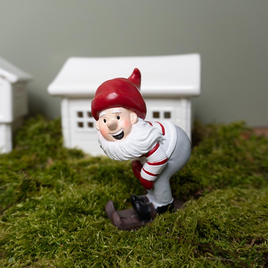 Porsgrunds Porselænsfabrik Nisse Nissefar på Ski