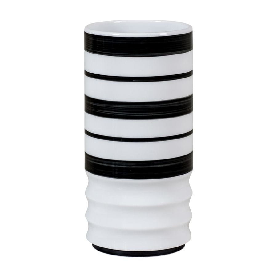 Porsgrunds Porselænsfabrik Stripe Vaser Nora Vase Sort