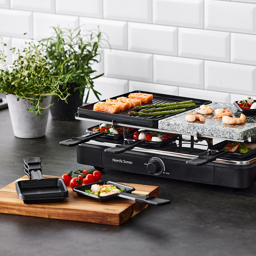 Nordic Sense Raclette 8Pers 1400W Sort