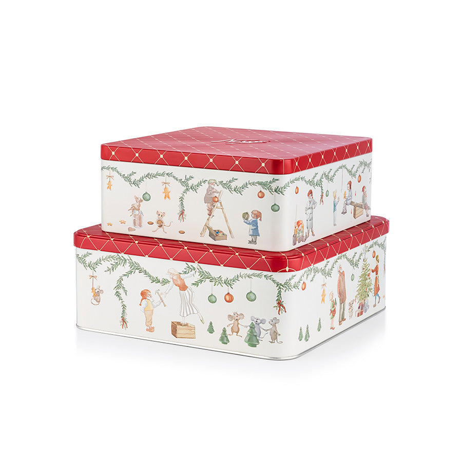 Norgesglasset Norge Kakeboks Firkantet 2pk