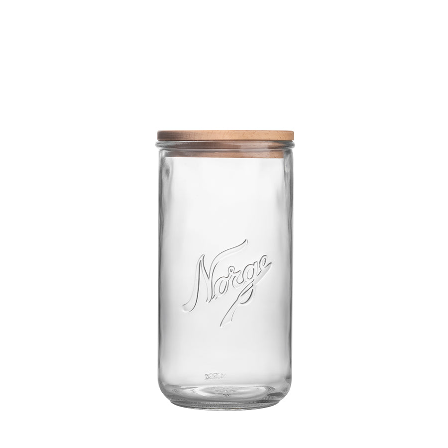 Norgesglass Beholder med Trelokk 20cm