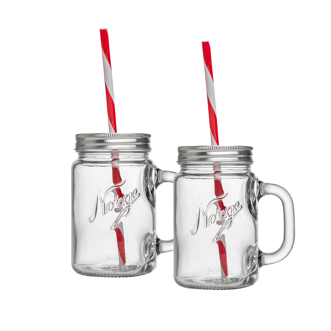Norgesglasset Norgesglass Seidel Glass 2pk m/Sugerør