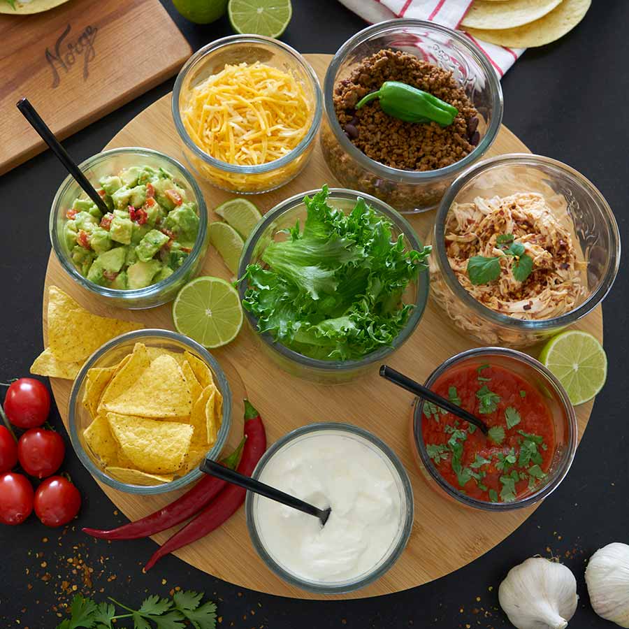 Norgesglasset Tacosett 8 Deler