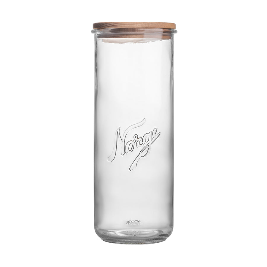 Norgesglass Beholder med Trelokk 27cm