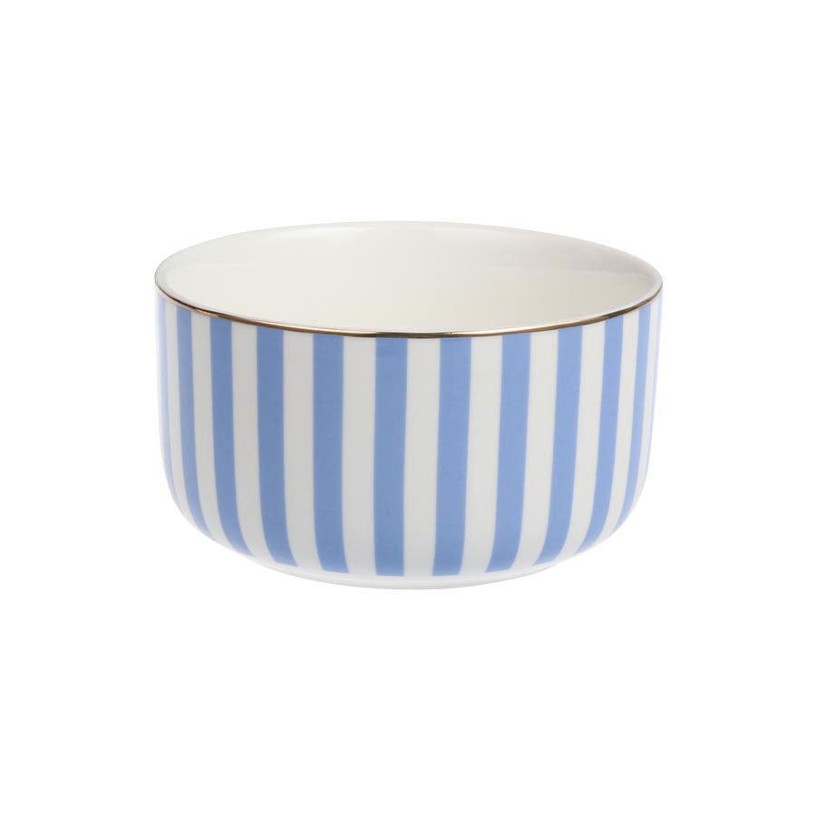 Nova Abby Skål 12cm Blå m/Gullkant