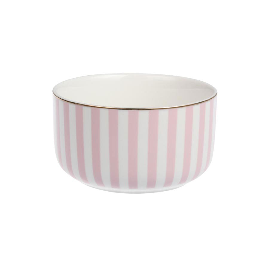 Nova Abby Skål 12cm Rosa m/Gullkant