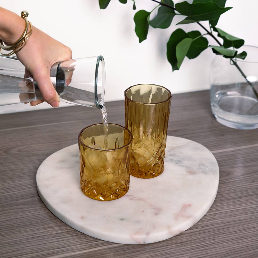 Nova Dynamic Whiskyglass 28cl 4pk Amber