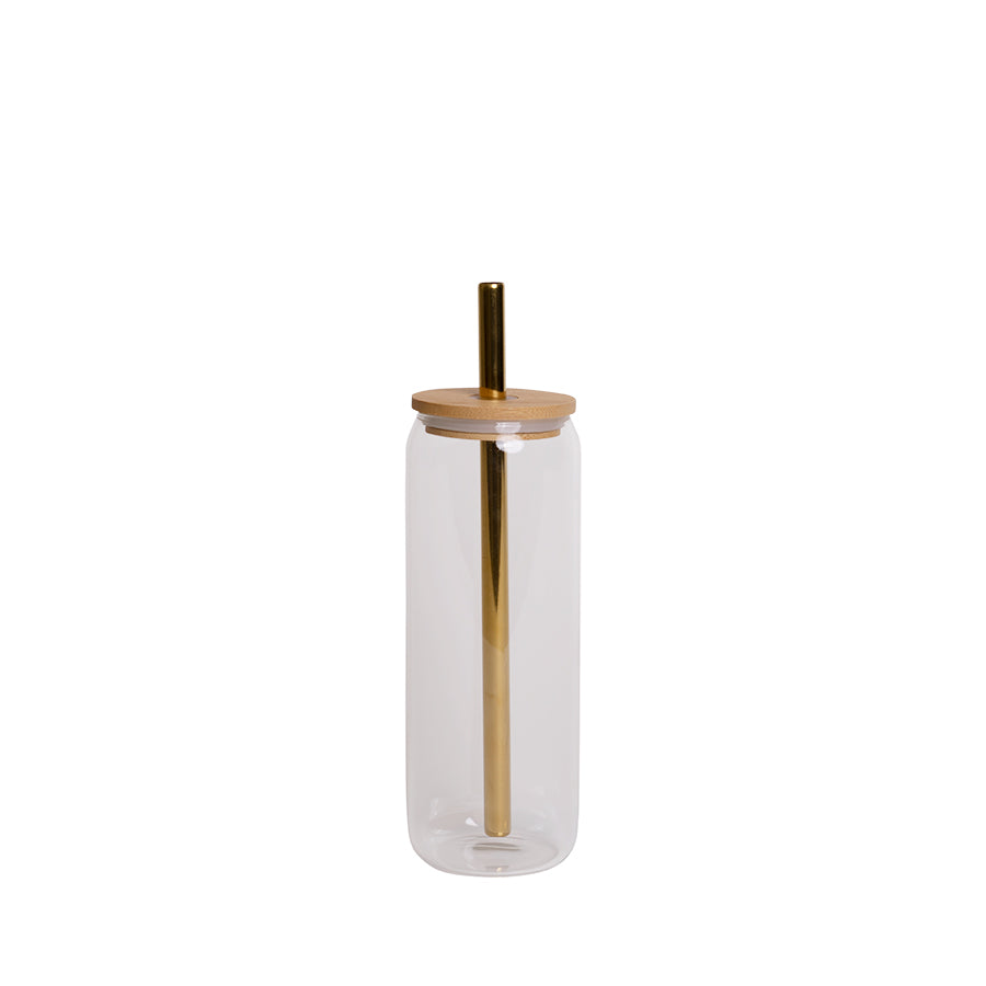 Nova Dynamic Smoothieglass m/ Sugerør og Lokk 700ml