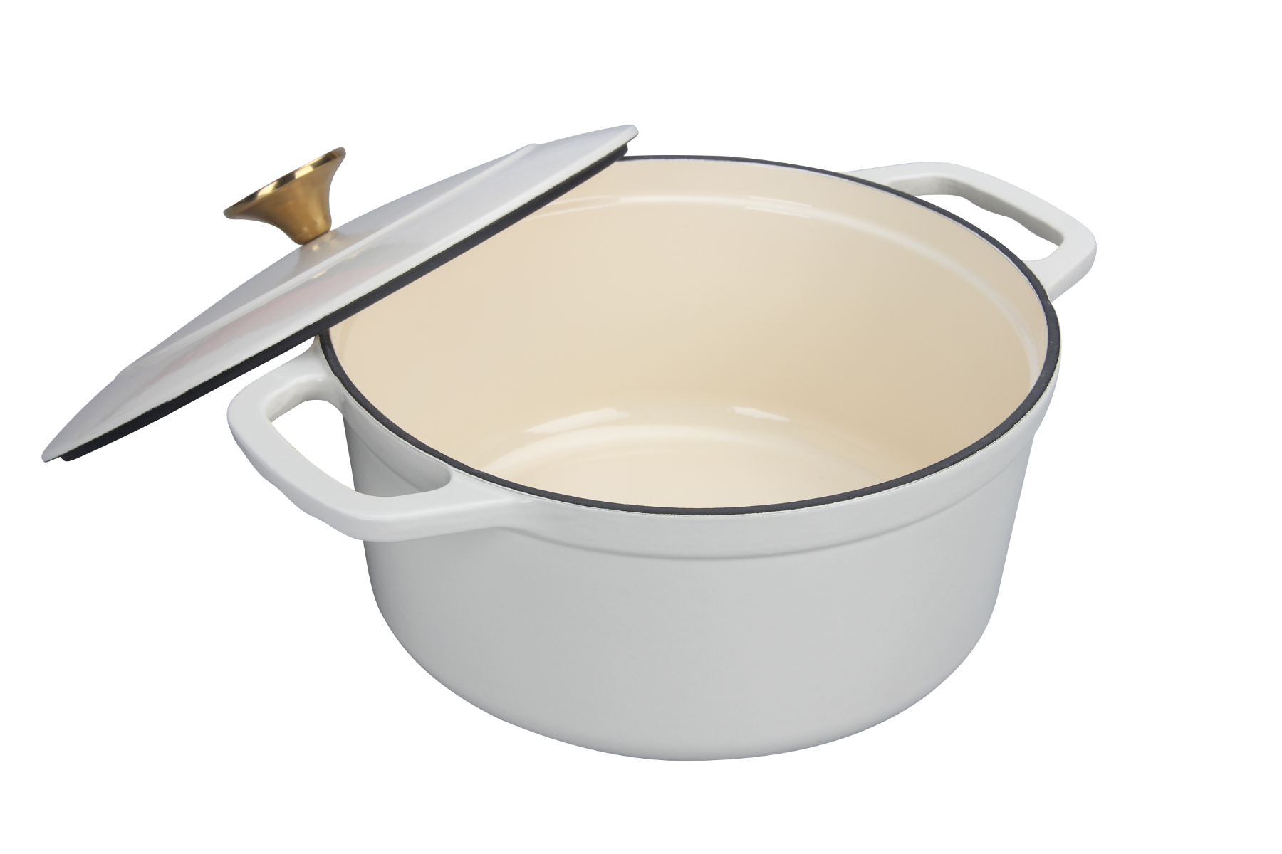 Nova Dynamic Støpejernsgryte 4,3L 24cm Krem