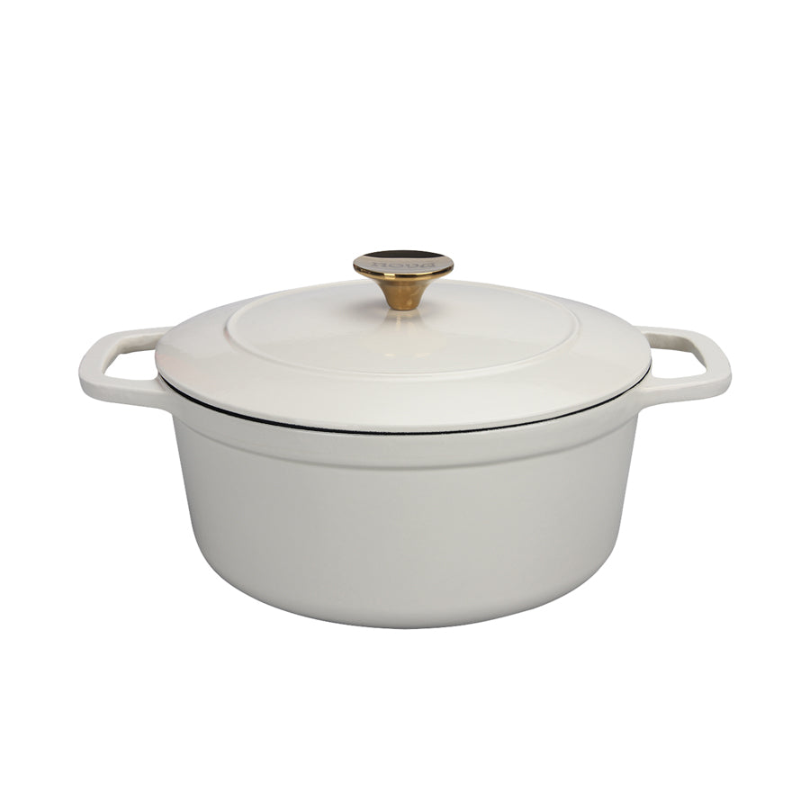 Nova Dynamic Støpejernsgryte 4,3L 24cm Krem