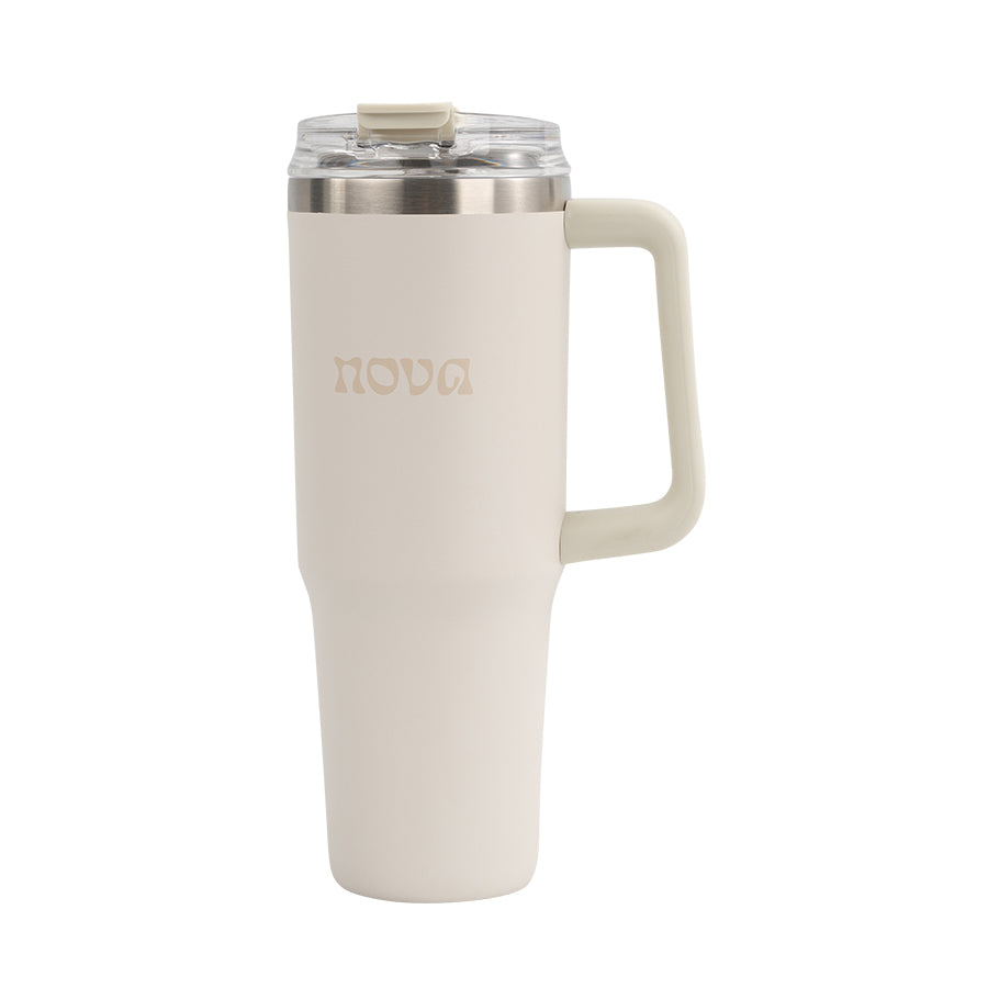 Nova Dynamic Termokopp m/Sugerør 1,1L Creme
