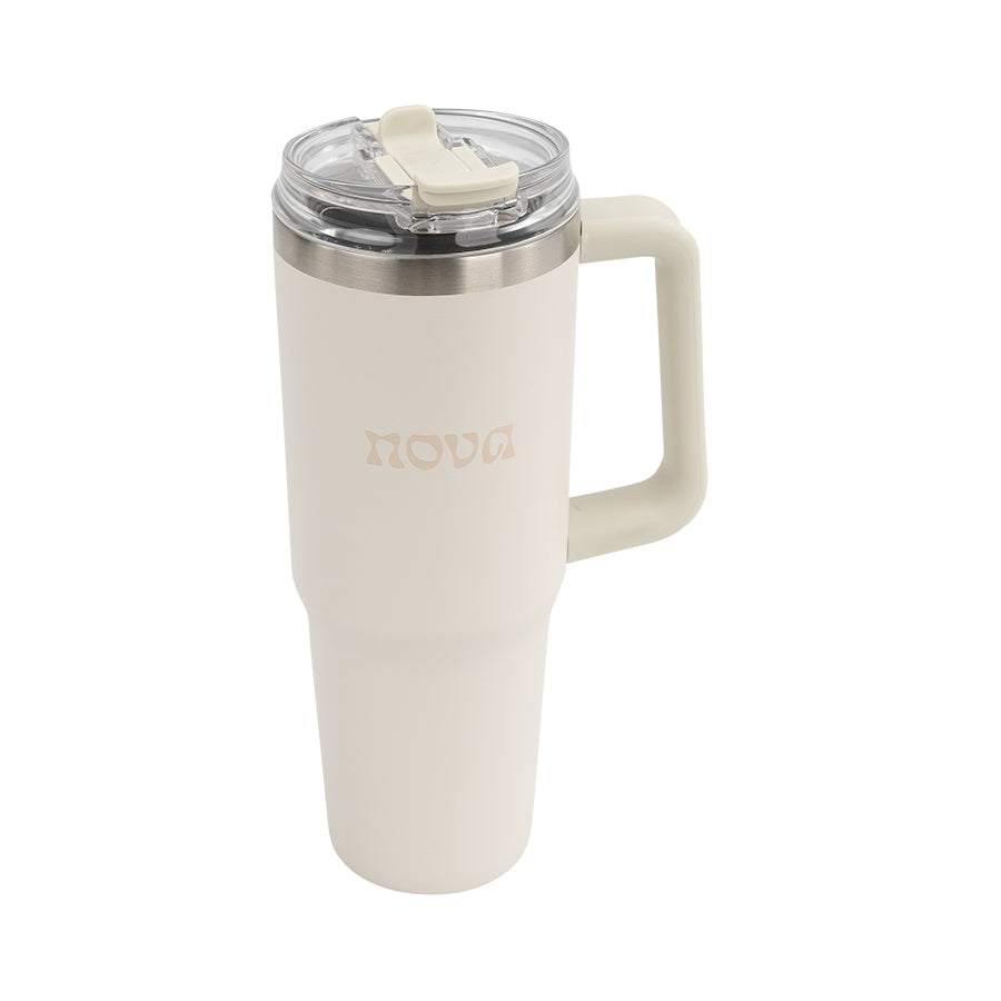 Nova Dynamic Termokopp m/Sugerør 1,1L Creme