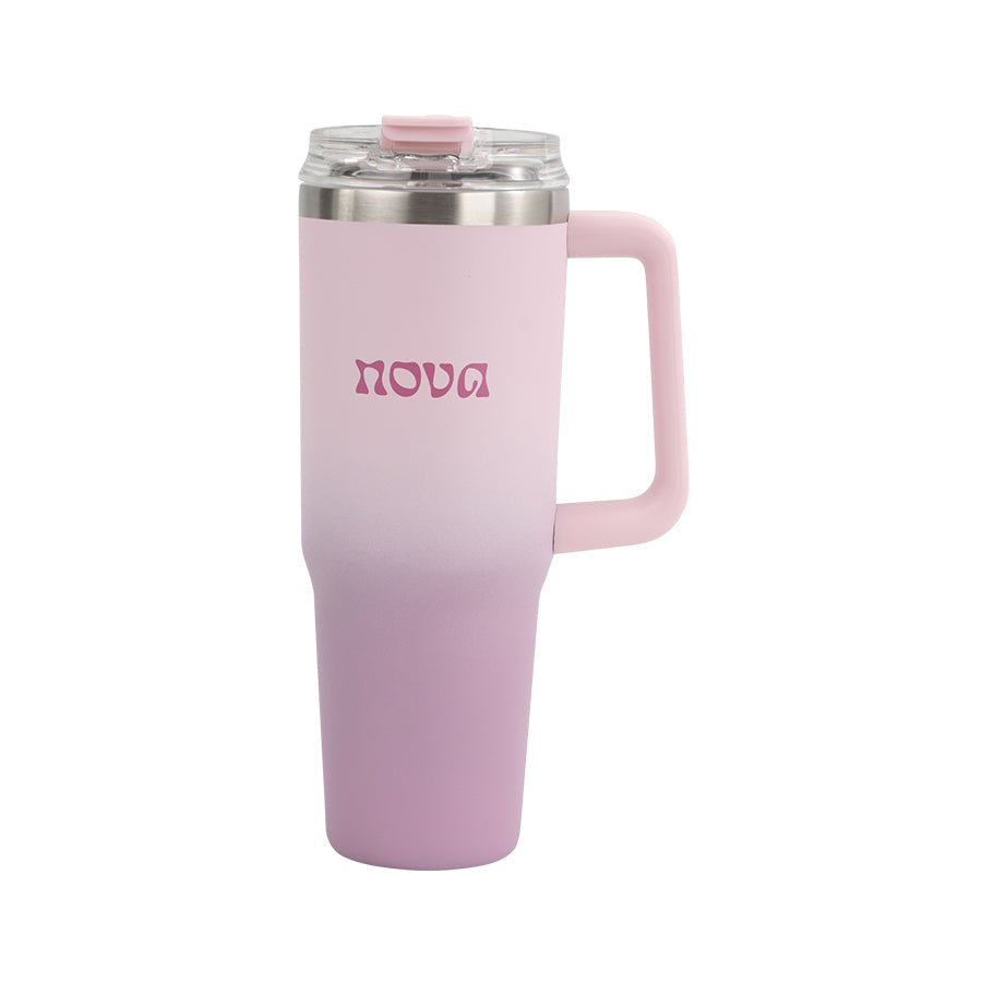 Nova Dynamic Termokopp m/Sugerør 1,1L Rosa