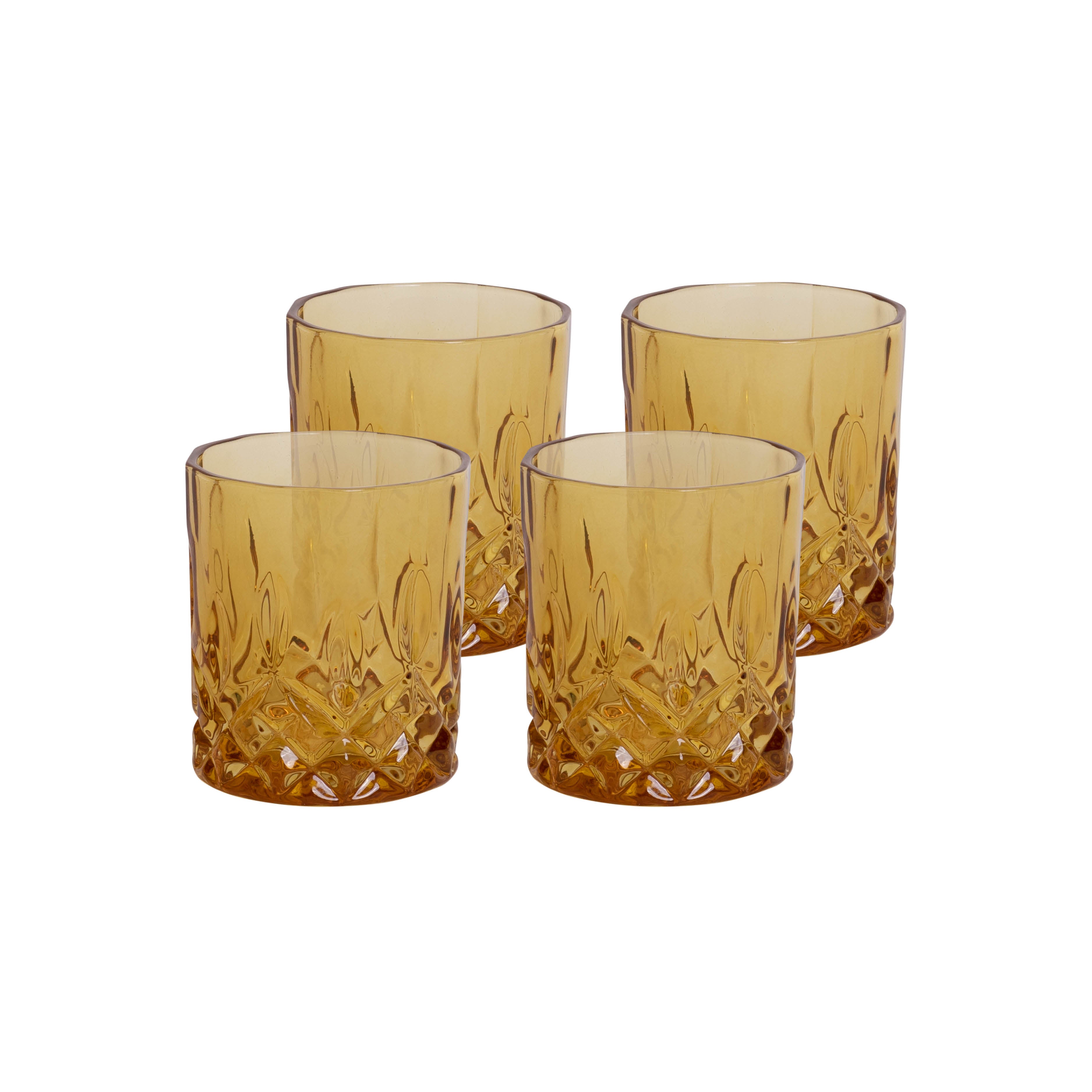 Nova Dynamic Whiskyglass 28cl 4pk Amber