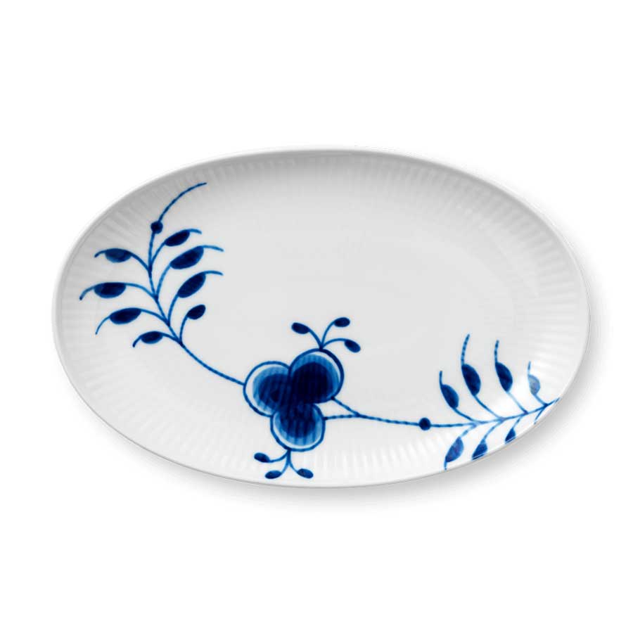 Royal Copenhagen Musselmalet Mega Ovalfat 23cm Musselmalt