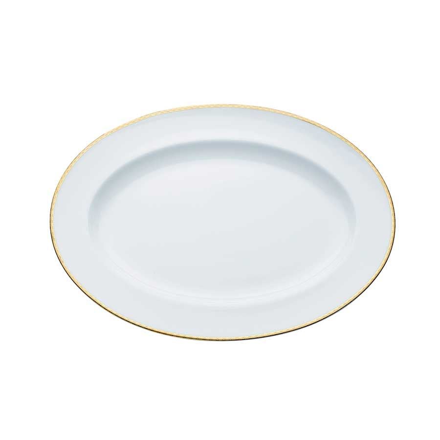 Porsgrunds Porselænsfabrik Nathalie Gull Ovalfat 37cm