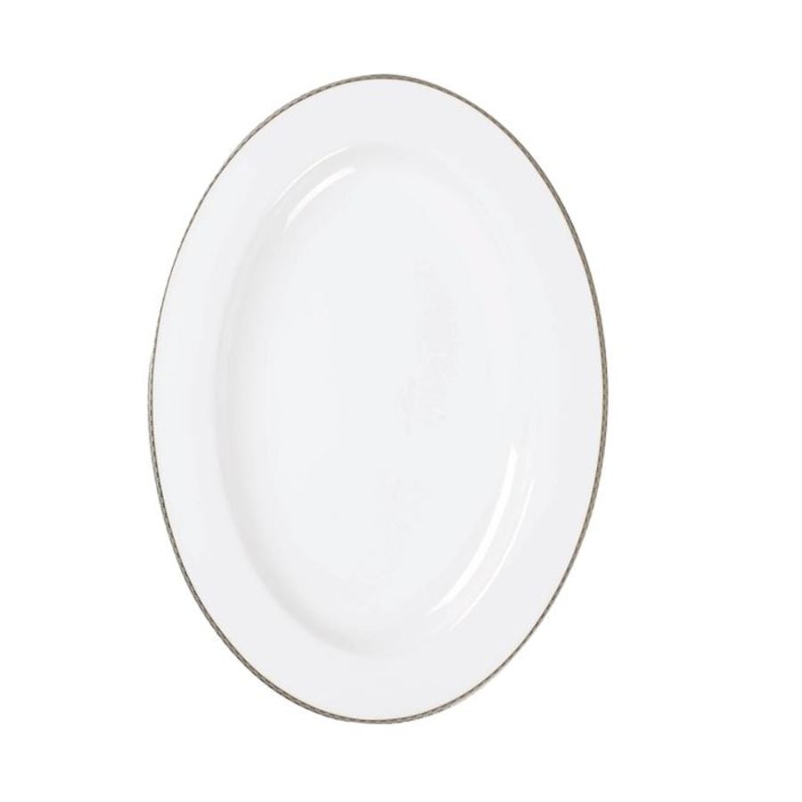 Porsgrunds Porselænsfabrik Nathalie Platinum Ovalfat 41 cm