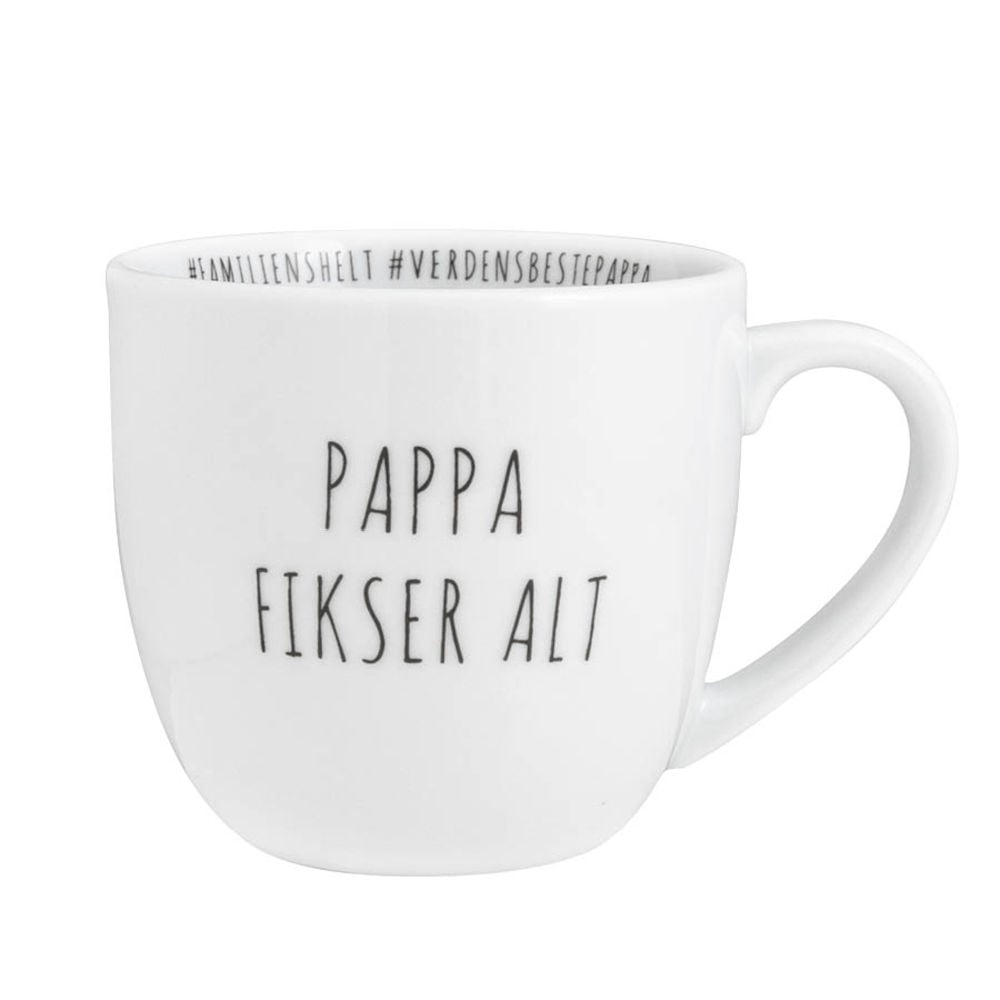 Porsgrunds Porselænsfabrik Hashtag Krus Pappa Fikser Alt