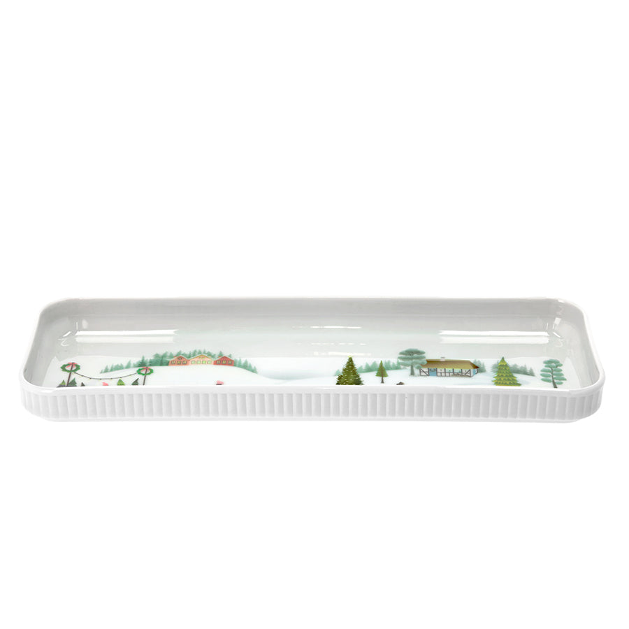 Pillivuyt Vinter Rektangulært Fat 36cm