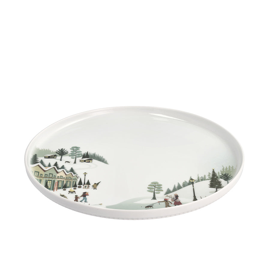 Pillivuyt Vinter Tallerken m/Rett Kant 26cm