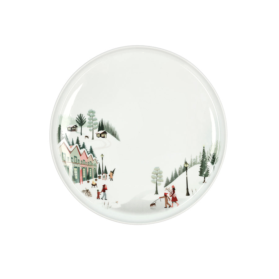 Pillivuyt Vinter Tallerken m/Rett Kant 26cm