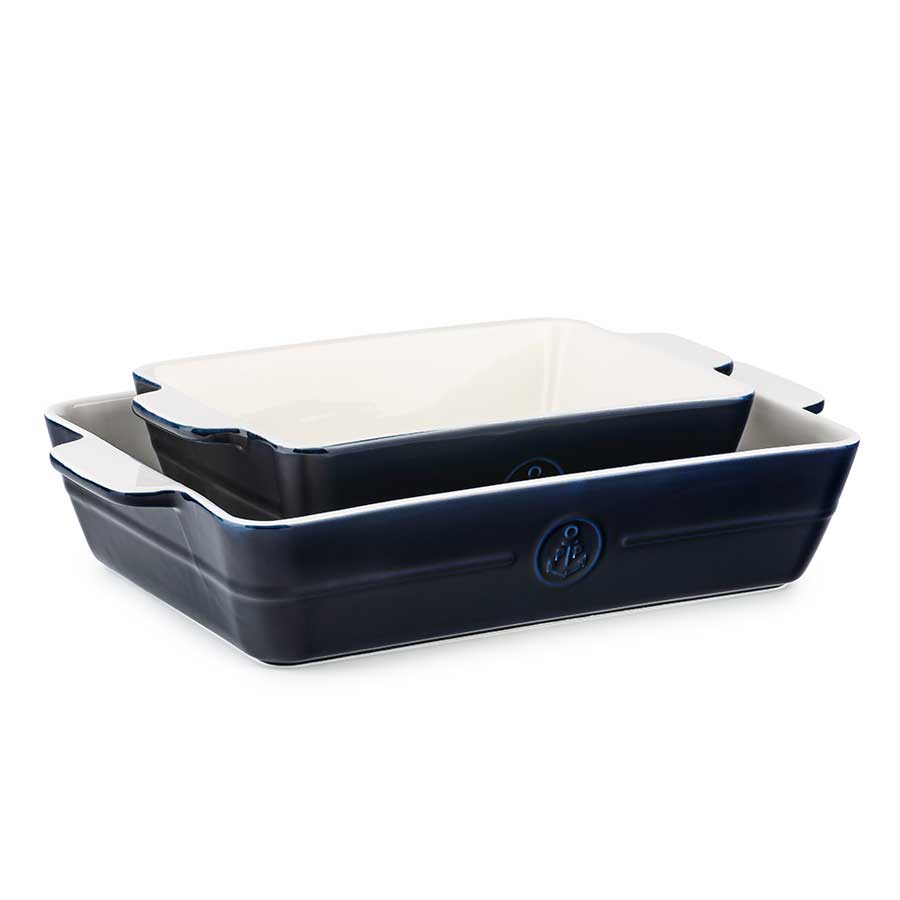 Ildfast Form Sett 32,5x20,5 / 23x19,4cm Mørk Blå