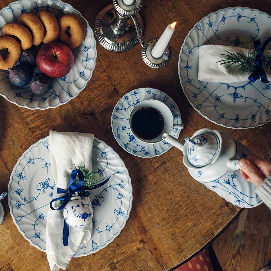 Porsgrunds Porselænsfabrik Bogstad Stråmønster Tallerken 27cm