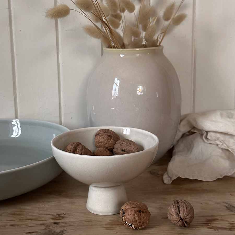 Porsgrunds Porselænsfabrik Ellie Bolle m/ Stett 15cm Latte