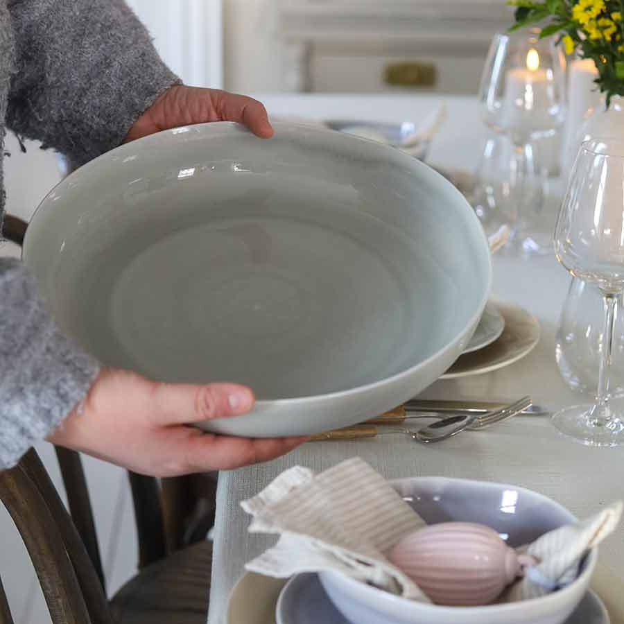 Porsgrunds Porselænsfabrik Ellie Serveringsbolle 33cm Dusty Green