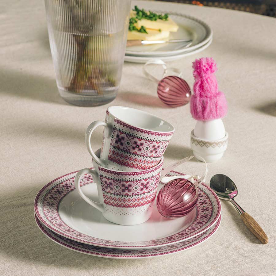 Porsgrunds Porselænsfabrik Ingrid Asjett 22cm Rosa