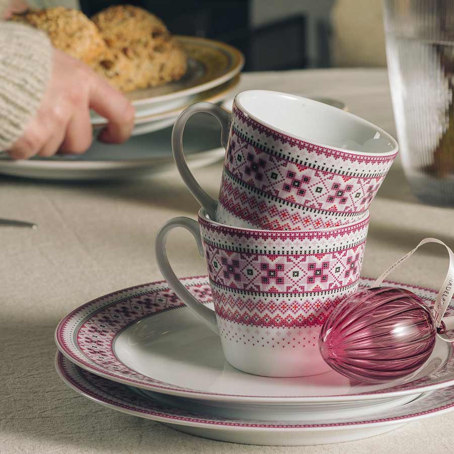 Porsgrunds Porselænsfabrik Ingrid Krus 20cl Rosa 2pk