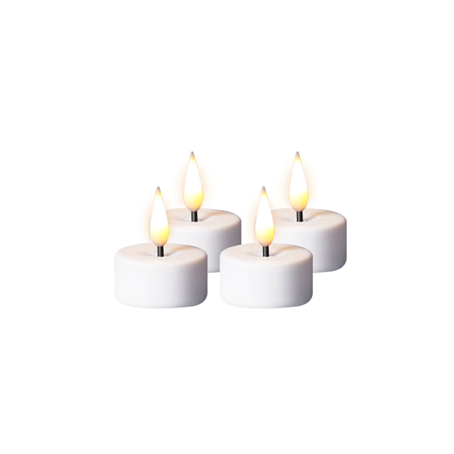 Porsgrunds Porselænsfabrik Nordic Light LED Telys 4pk m/Batteri