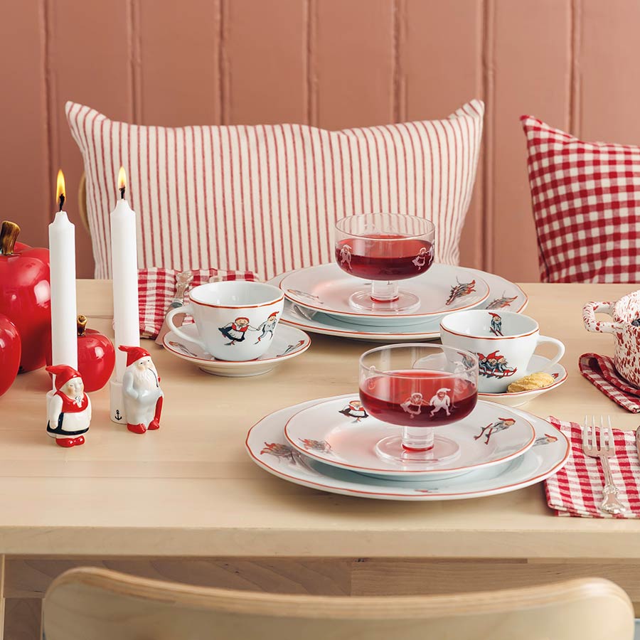 Porsgrunds Porselænsfabrik Nisseservise Kopp & Skål Te 22 cl