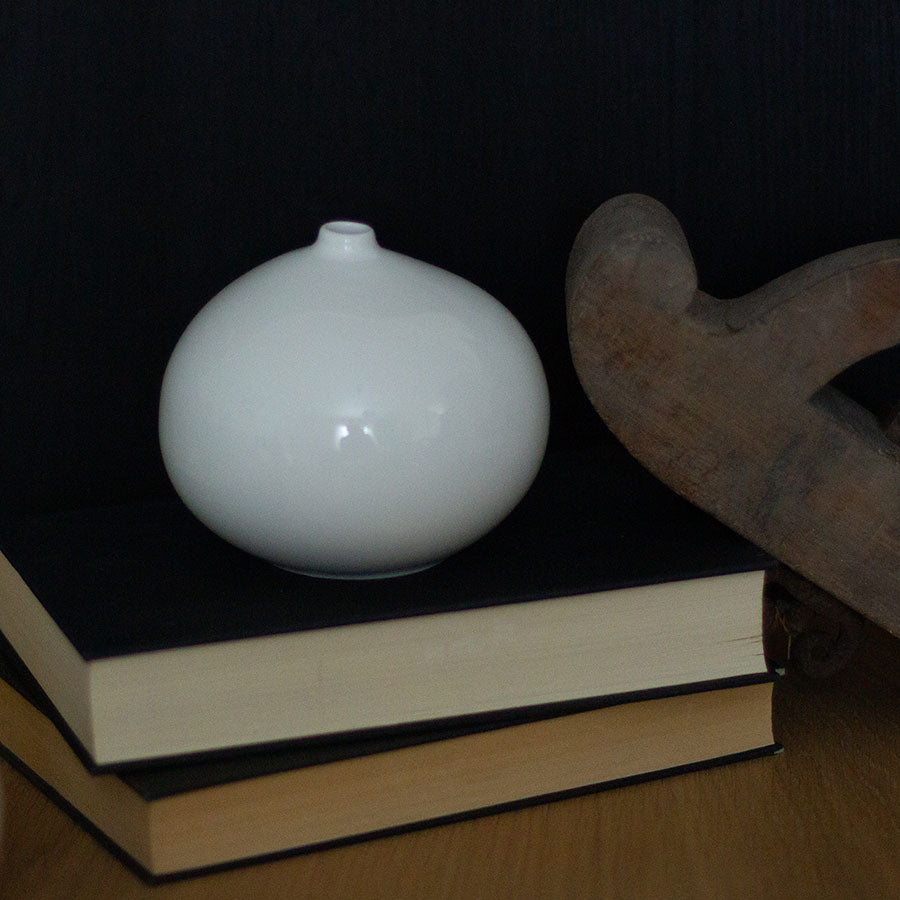 Nordic Living Vase 11,5x10cm Hvit