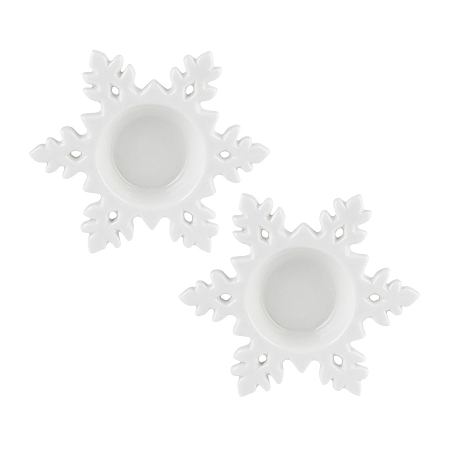 Snøfall Telysestaker 12x2,5cm 2pk