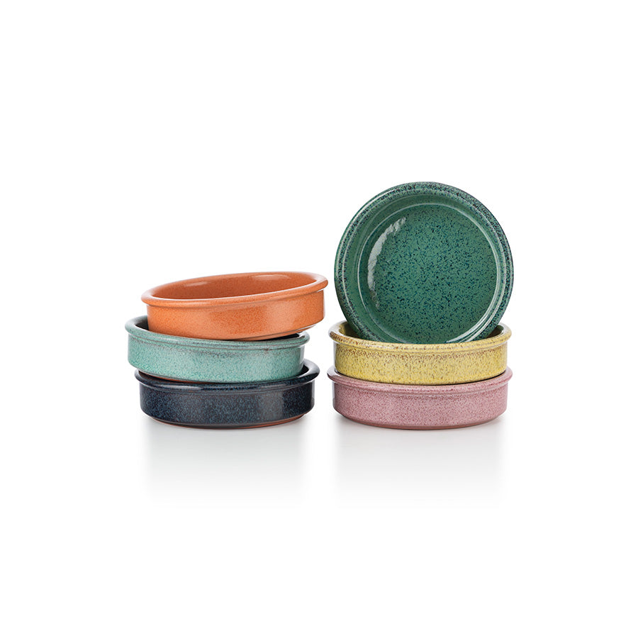 Porsgrunds Porseænsfabrik Terra Tapasformer 12cm Assorterte Farger 6pk