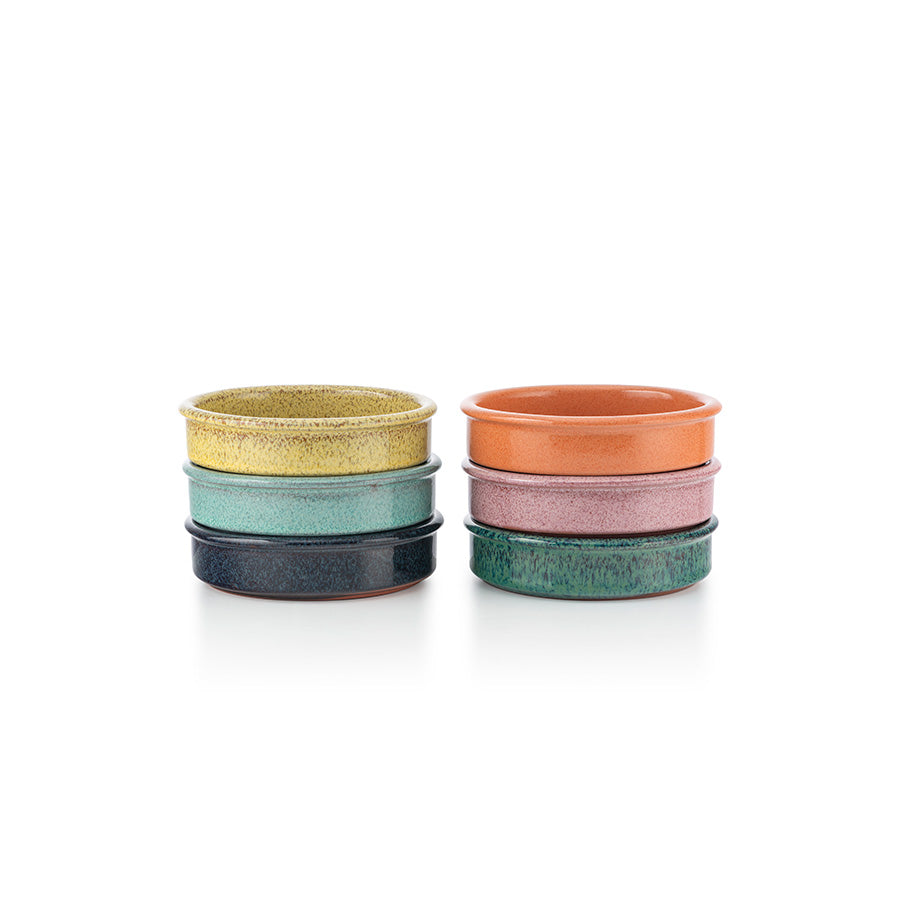 Porsgrunds Porseænsfabrik Terra Tapasformer 12cm Assorterte Farger 6pk