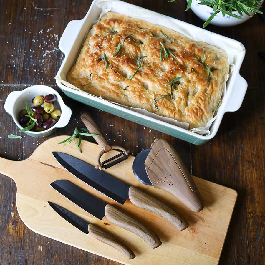De Cuisson Woods Pizzahjul Sort Knivblad