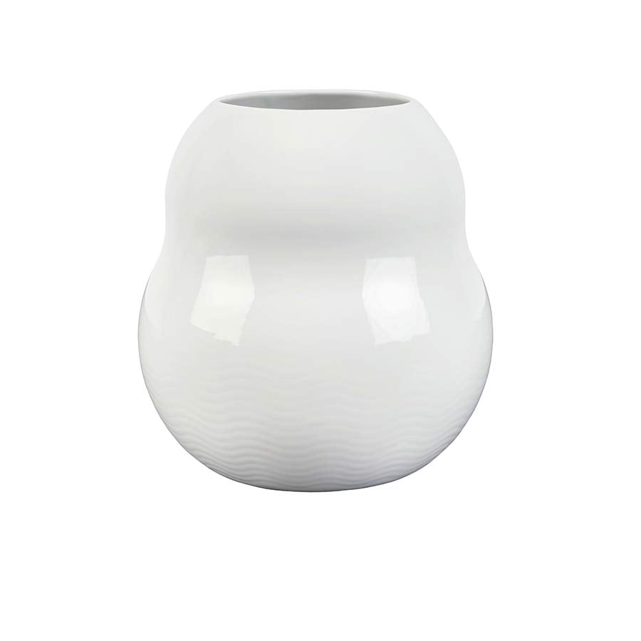 Porsgrunds Porselænsfabrik Bølge Hvitt Vase 20cm