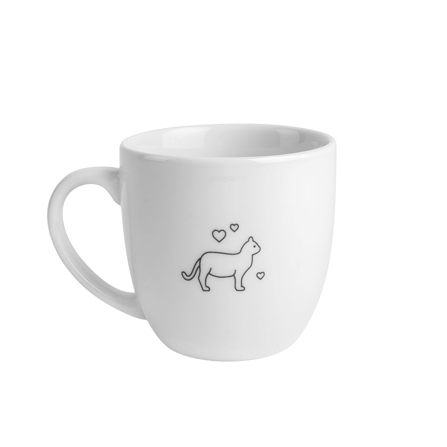 Porsgrunds Porselænsfabrik Hashtag Krus 38 cl Livet Er Best Med Katt